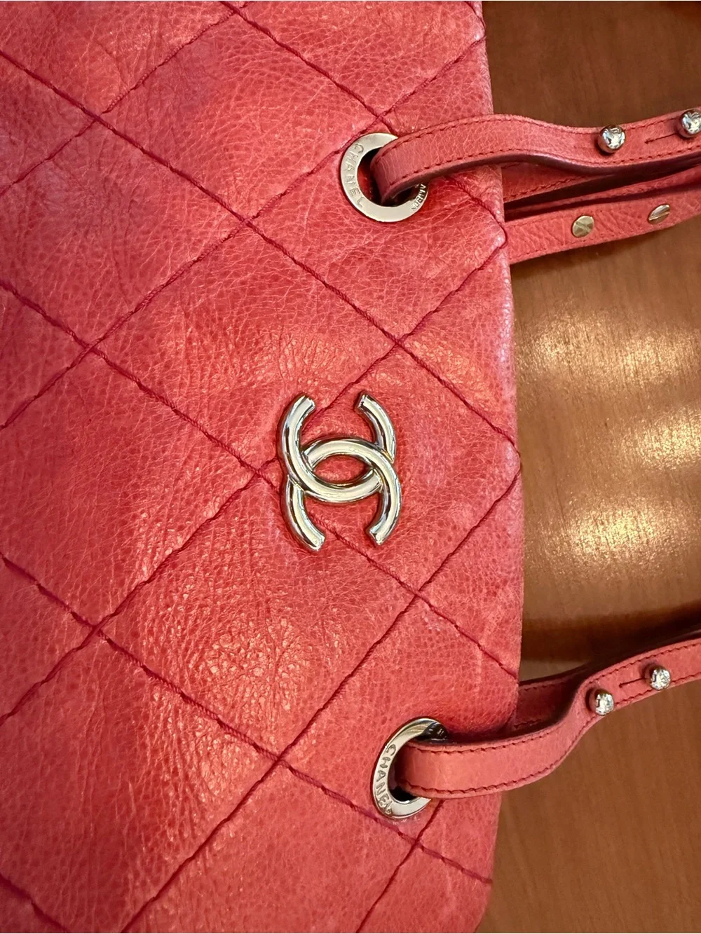 Chanel Large On the Road Tote Pink Leather Bag